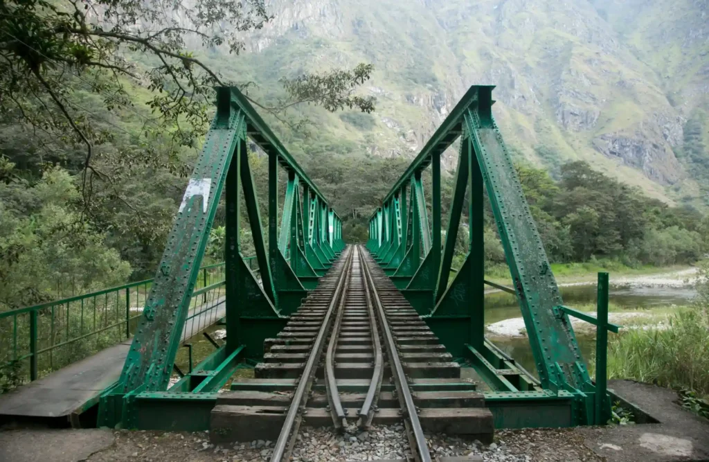 One of the bridges that are found across the railway that connects Machu Picchu's town with our trek's beginning point.