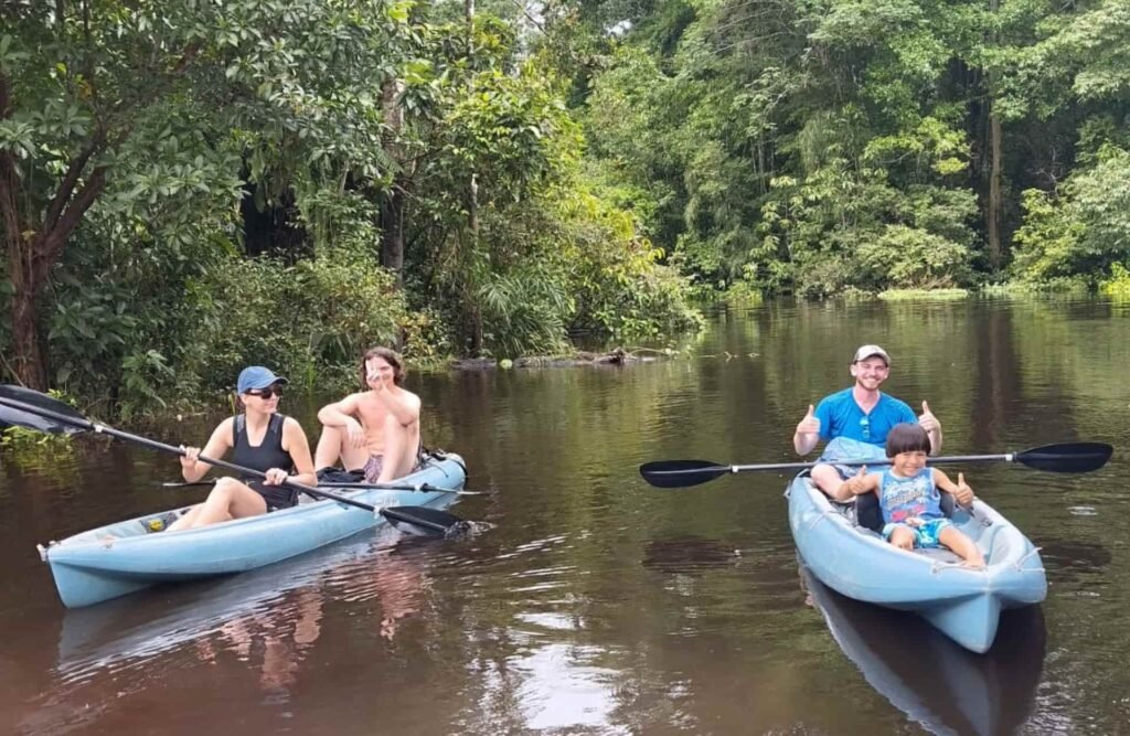 Iquitos's means of transportation usually go by the river's flux.