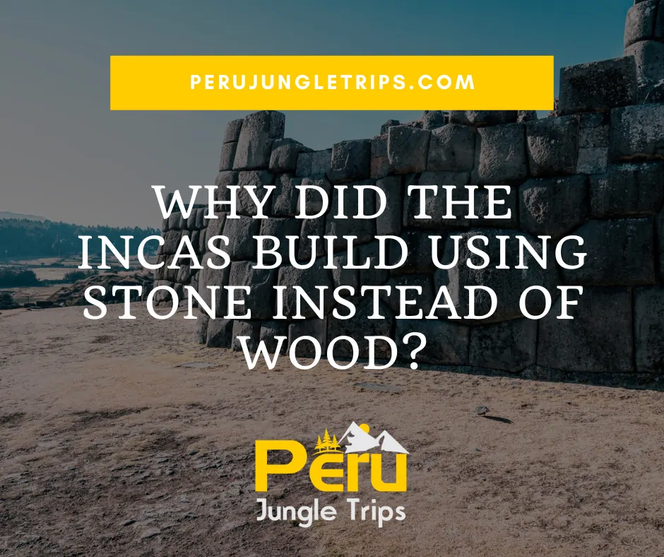 Why did the Incas build using stone instead of wood?