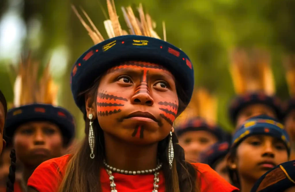 A group of Amazon inhabitants 