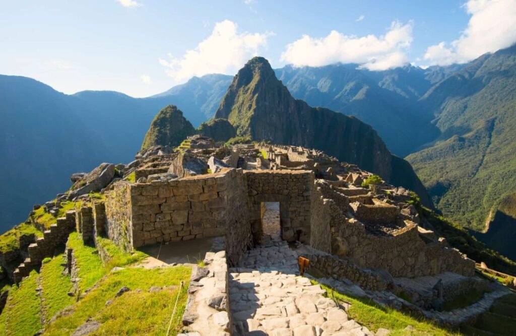 Machu Picchu's main entrance.