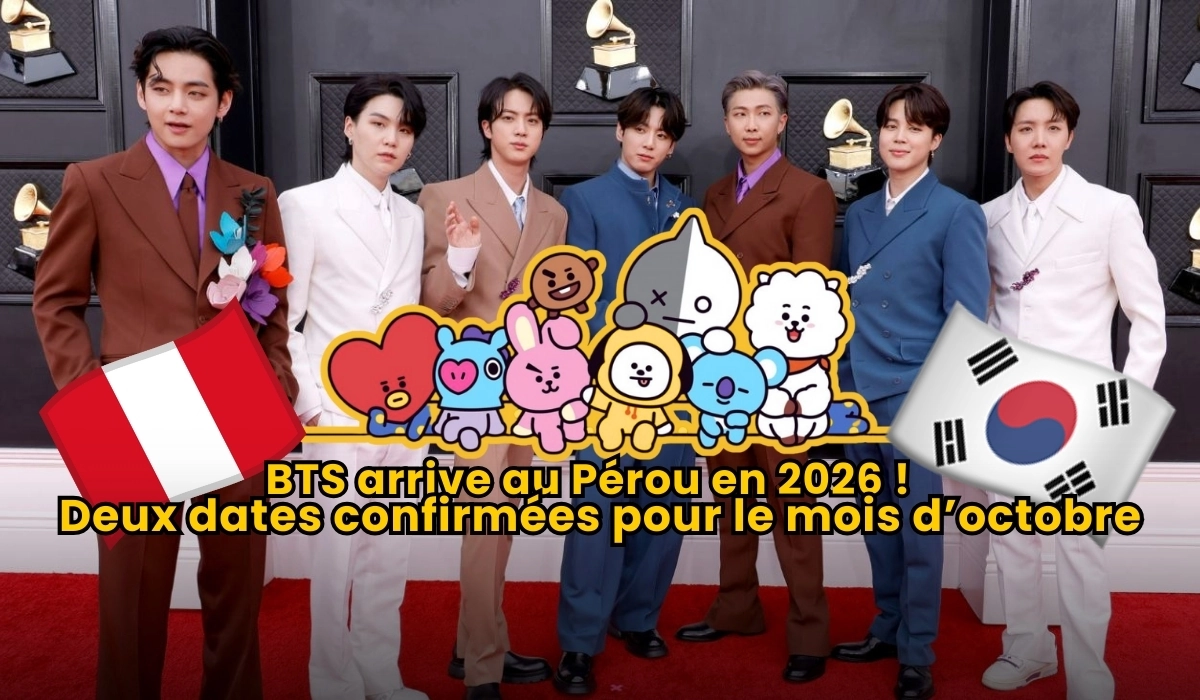 ¡BTS au Pérou 2026 ! Voici les lieux que Jin, J-Hope, Suga, Jungkook, V et RM devraient visiter